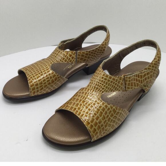 SAS Suntimer Heeled Leather Sandal Womens 10.5 N Comfort Shoe New - Picture 6 of 8